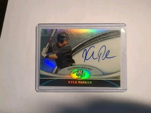 2011 BOWMAN PLATINUM AUTO KYLE PARKER #BPA-KP ROCKIES - Picture 1 of 6
