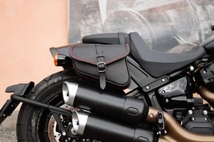 FOR 2018-2025 HARLEY DAVIDSON SOFTAIL FAT BOB LEATHER SADDLE BAG RIGHT SIDE - Picture 1 of 10