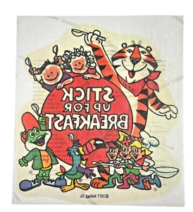 Kellogg Transferencia Planchada De Colección Tony El Tigre Elfos Tucán Rana Desayuno - Imagen 1 de 6