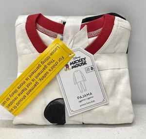 NEW Pottery Barn KIDS 2pc. Disney Mickey Mouse Classic Pajama Set~Sz 8 - Picture 1 of 2