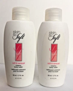 Avon~Skin So Soft~Soft & Sensual Body Wash~Lot of 2~Travel Size~Factory Sealed - Picture 1 of 3