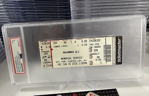 Boleto de servicio conmemorativo Muhammad Ali 2016 PSA 5 pop 1 el más grande - Imagen 1 de 8