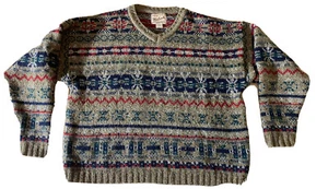 Vintage Woolrich Sweater Women’s Large Wool Blend Made in USA Native Pattern - Picture 1 of 4