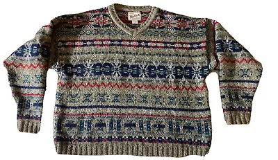 Vintage Woolrich Sweater Women’s Large Wool Blend Made in USA Native Pattern - Image 1 of 4