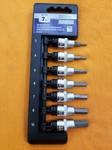 BRAND NEW SET OF Vulcan # 7551518 Socket Set Hex 3/8"DRIVE 7PC METRIC *FREE S&H* - Bild 1 von 4