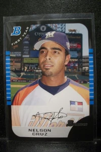 NELSON CRUZ 2005 Bowman Draft 1st Year #165 Brewers, Rangers, Mariners - Picture 1 of 1
