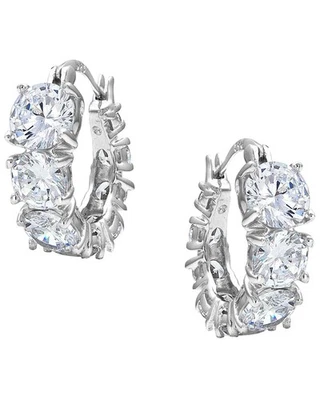 Pendientes de aro para mujer Montana Silversmiths deslizantes brillantes - ER4193 Foto 1 de 2