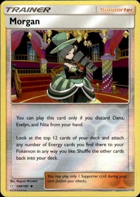 Pokemon Reverse Holo Morgan SM - Team Up 149/181 LP - Image 1 of 2