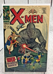 Marvel Comic X-Men #34 Raw Vintage 1967 Edición Edad de Plata - Imagen 1 de 8