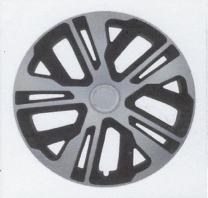 KIT 4 Universal Auto Radkappen Radzierblenden 14" RAVEN RING MIX - Bild 1 von 1