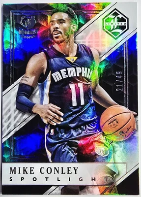 2015–2016 Panini Limited серебро /49 прожектор No15 Mike Conley Grizzlies ⚪️✨️ - Изображение 1 из 2