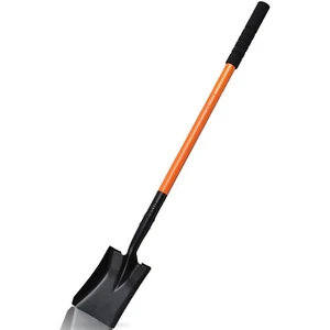 Small Square Shovel 43.3Inches Heavy Duty Garden Tools with Metal Handle, Sma... - Picture 1 of 7