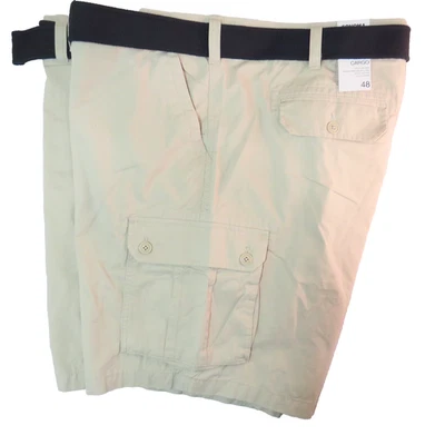 Shorts masculino Sonoma clássico com cinto CARGO 48x9 bege NOVO! - Imagem 1 de 4