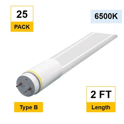 Halco LED T8 Linear 7W 24" 4000K Type B Med Bi-Pin  (25-Pack) 84872 - Image 1 of 3