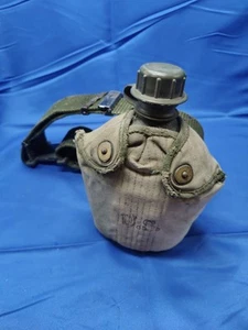 US Military Water Canteen Pouch Web Belt Army Water Jug Strap Green - Picture 1 of 8