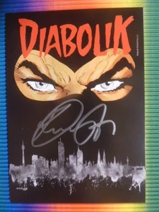 Riccardo Nunziati (Diabolik) ITA, Cartoonist Zeichner, Autogrammkarte - Bild 1 von 1