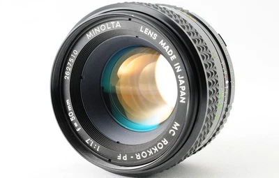 [Exc+3]  Minolta MC ROKKOR-PF 50mm f/1.7 MF Standard Prime Lens from Japan  #203 - Image 1 of 4