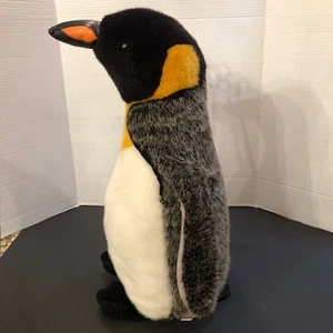 Juguete de peluche vintage K&M International Emperador Pingüino 20" - Imagen 1 de 10
