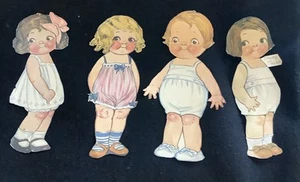 Papierpuppe Grace Drayton 4er Set Vintage Mollige Wangen - Bild 1 von 5