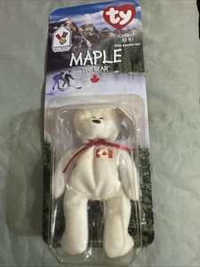 Ty Teenie Beanie Baby Original: Maple the Bear, Ronald McDonald, w/ rare errors - Picture 1 of 7