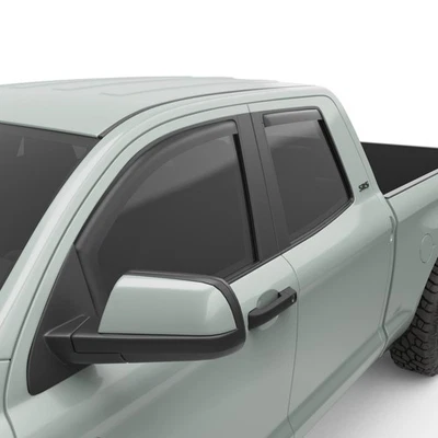 EGR In-Channel Window Vent Visors Matte Black for 07-21 Toyota Tundra Double Cab Foto 1 de 4