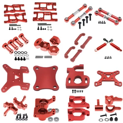 Piezas mejoradas de aleación Hop-ups rojo para RC Hobby 1-14 Wltoys 144001 Buggy Foto 1 de 4