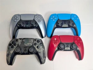 4 Sony DualSense PS5 Controllers – Blue,Red,Camo, silver– Faulty – Repair/Spare - Picture 1 of 22