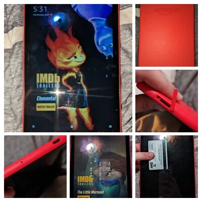 Amazon Fire HD 10 (7.ª generación) 32 GB, Wi-Fi, 10,1 pulgadas - Rojo (con especial... Foto 1 de 4
