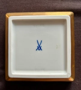 Platte, Form "MEISSEN® Cosmopolitan", Gold, 9 x 9 cm - Bild 1 von 4