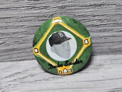 1956 Yellow Basepath PM15 Baseball Pin Duke Snider Brooklyn Dodgers HTF - Image 1 of 4