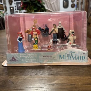 Disney The Little Mermaid Deluxe Figurine Set 10 Piece Mini Action Figure NEW - Picture 1 of 17