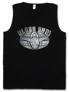 GLOBO GYM SIGN TANK TOP WESTE Fitnessstudio Dodgeball Goodman Symbol Insignia - Bild 1 von 1