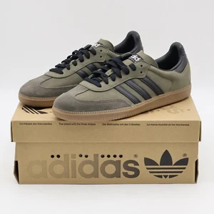 IE9163 adidas Originals Samba OG Base Green Core Black (Men's) - Picture 1 of 10