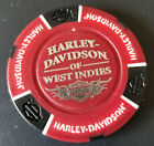 HD of WEST INDIES ~ BARBADOS~ (Red/Black)~ INTERNATIONAL HARLEY DAVIDSON CHIP