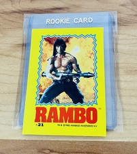 1985 Topps Rambo First Blood Part II Sticker Card #21 Rookie Card🌟Mint RARE