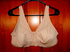 JOCKEY LEISURE BEIGE BRA, WIRELESS, CLOTH LINING, SIZE XL, 3490 - Picture 1 of 4