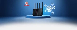 ASUS - RT-BE92U BE9700 Tri-Band Wi-Fi 7 Smart AiMesh Router - Black - Photo 1/6