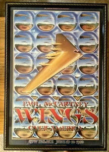 Paul McCartney Wings Over America Concert Poster 1976 Beatles 28x19 Tuten Mouse - Picture 1 of 1