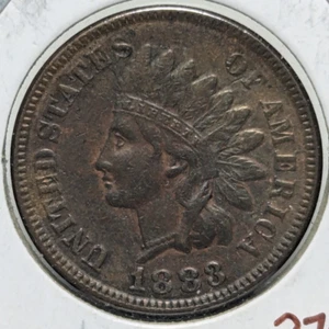 1883 Indian Head Cent (XF/AU & Attractive) - Picture 1 of 2