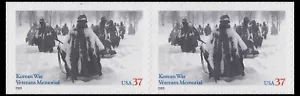 US 3803 Korean War Veterans Memorial 37c horz pair MNH 2003 - Picture 1 of 1