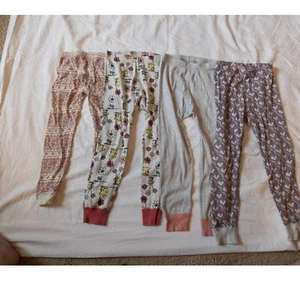 Hanna Andersson disney/peanuts,purple hearts, & burts bees pajama bottoms size 5 - Picture 1 of 3