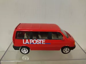 VOLKSWAGEN T4 TRANSPORTER LA POSTE RED 1:43 HONGWELL NO BOX - Imagen 1 de 6
