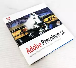Adobe Premiere 5.0 / 5.1 Update 3 CD ROM w/ Serial Numbers Windows 95 NT Digi - Picture 1 of 5