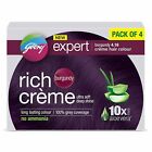 4 GODREJ EXPERT Rich Crème Herbal Hair Colour 20g+20ml Burgundy 4 Pack