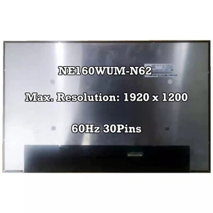NE160WUM-N62 16" 1920x1200 Matrix LCD Screen Replacement 30pins 60Hz New Panel - Picture 1 of 2