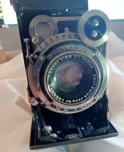 Zeiss Ikon Super Ikonta 530/2 Folding Rangefinder Camera + Case Parts or Repair