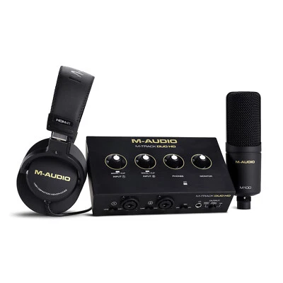 M-Audio M-Track Duo HD USB-C Audio Interface & HDH41 Headphones Producer Pack - Image 1 of 4