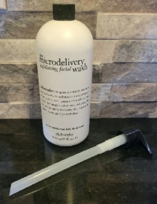 Philosophy The Microdelivery Exfoliating Facial Wash Jumbo Size 32 oz /946ml New Foto 1 de 3