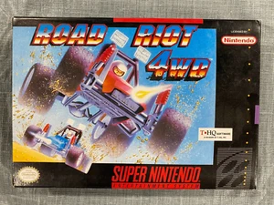 Road Riot 4WD SNES Super Nintendo Complete In Box CIB with Manual Rare Game - Picture 1 of 4