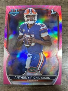 2022 Bowman University Chrome Pink Refractor Anthony Richardson #65